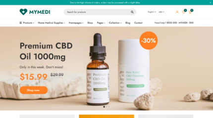 Online Medical Store Website
